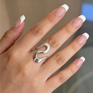 Sterling Silver Wave Ring
